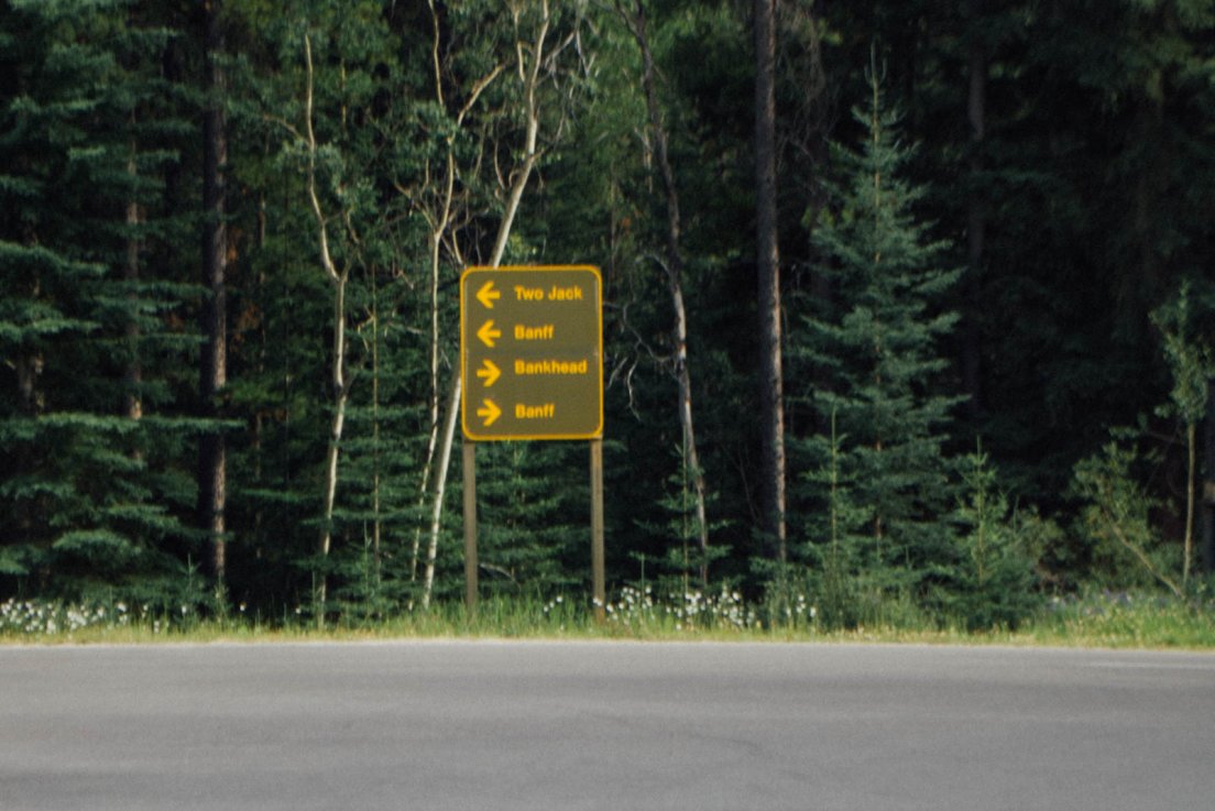 A road sign