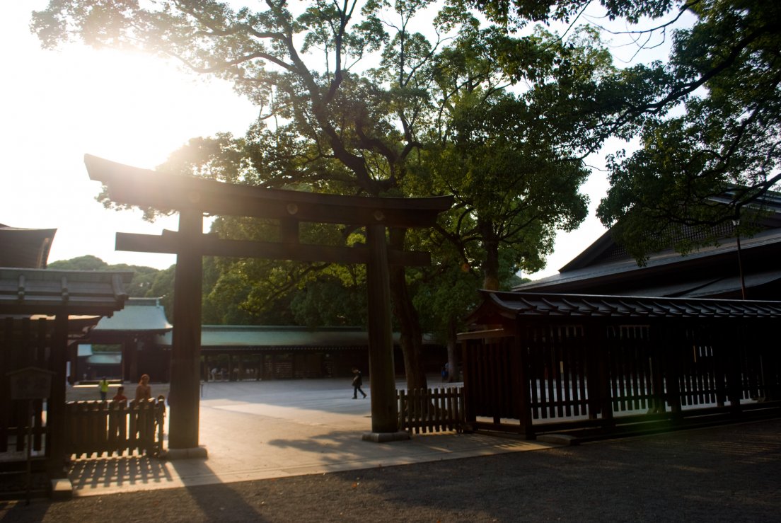 A shrine in Yoyogi park, Meiji Jingumae #032, 15 août 2011