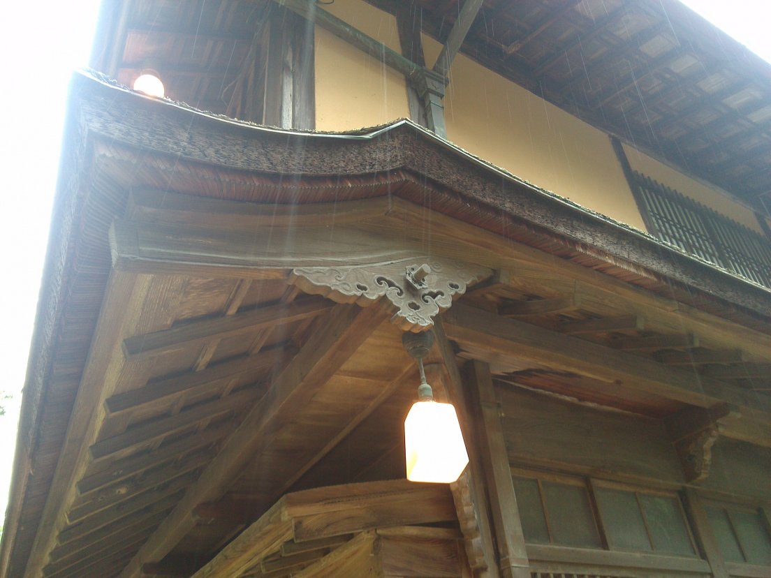 2Architectural detail on a seemingly old japanese guesthouse