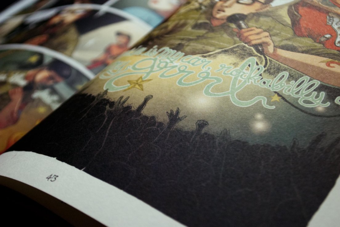 Détail d'une page de l'album avec un petit clin d'œil à Inglorious Basterds, july 2012 Détail d'une page de l'album avec un petit clin d'œil à Inglorious Basterds