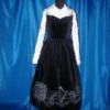 Moi-Même-Moitié — EGL-19215 — Velveteen Musical Instruments dress — Black