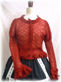 BABY, The Stars Shine Bright — wool cardigan — Red