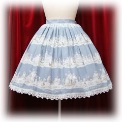 BABY, The Stars Shine Bright — ‘Halloween Alice Print’ skirt — Blue