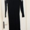 Pollier (great-grand-mother) — 1930s or 1940s rayon dress — Black