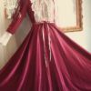 Gunne Sax — 1970s dress — Rasberry