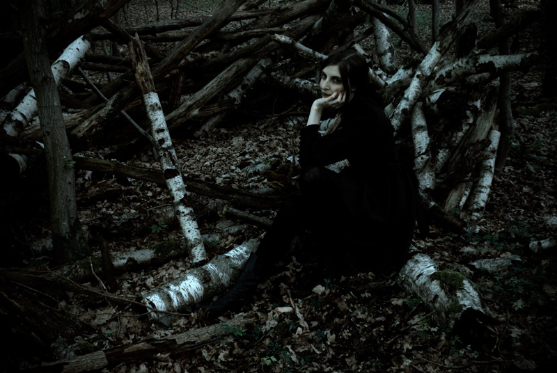 The wicked witch of the woods in her nest
