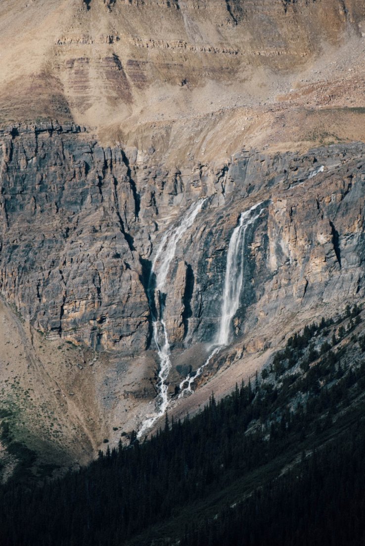 Falls above Peyto Lake