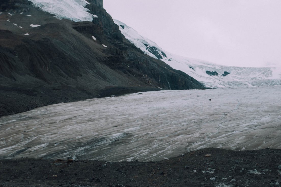 Athabasca Glacier in Colombia icefield