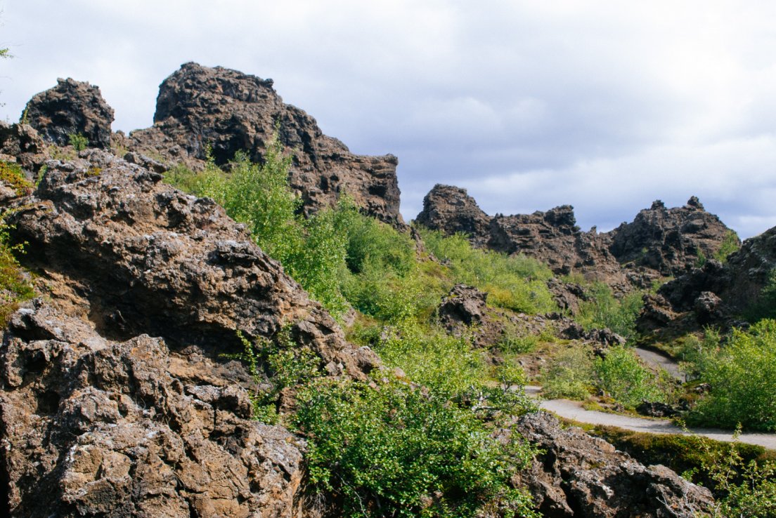 Rocks and path