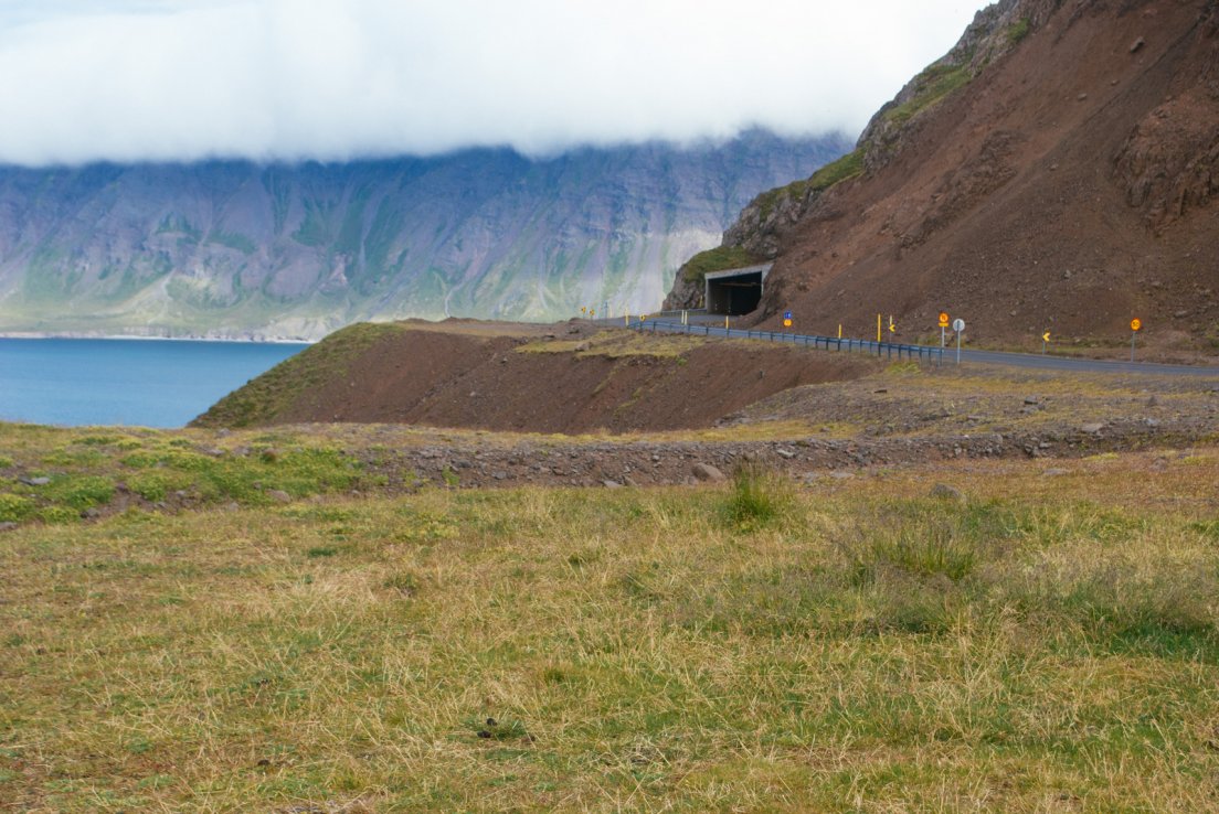 Entrance/exit of Héðinsfjarðargöng, Iceland longest tunnel counting 11km or 6.8 miles