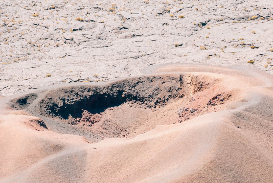 Volcano crater