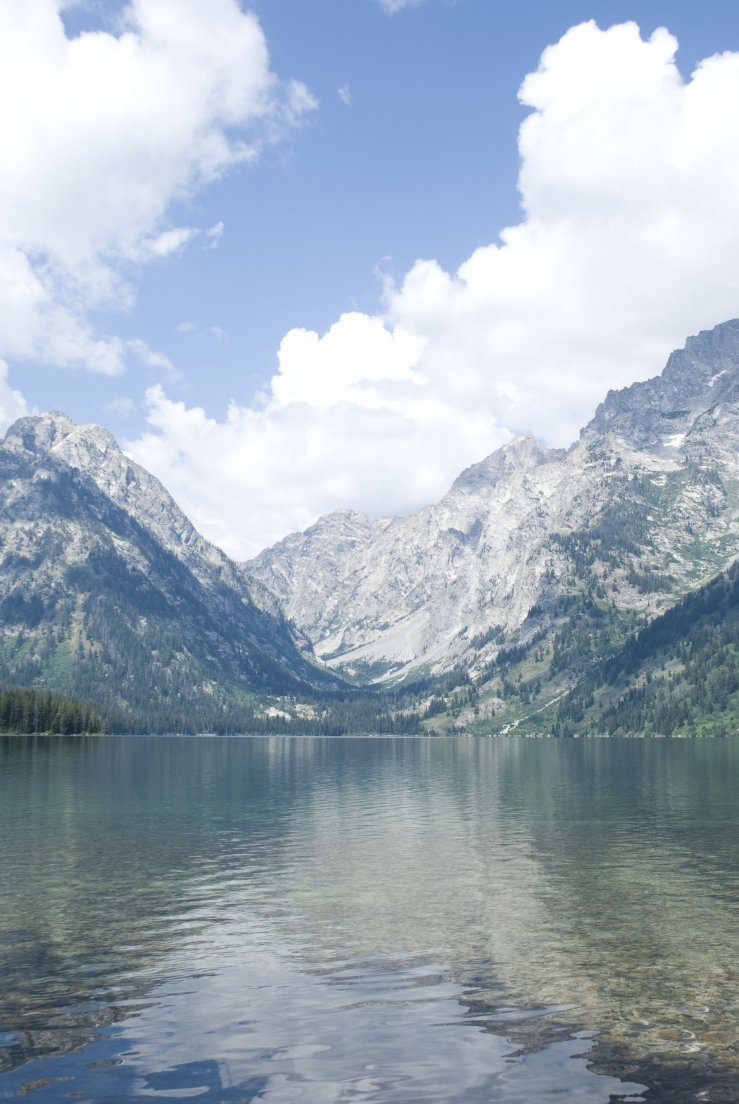Lake and mountains, Grand Teton #054, 28 july 2013 Lake and mountains