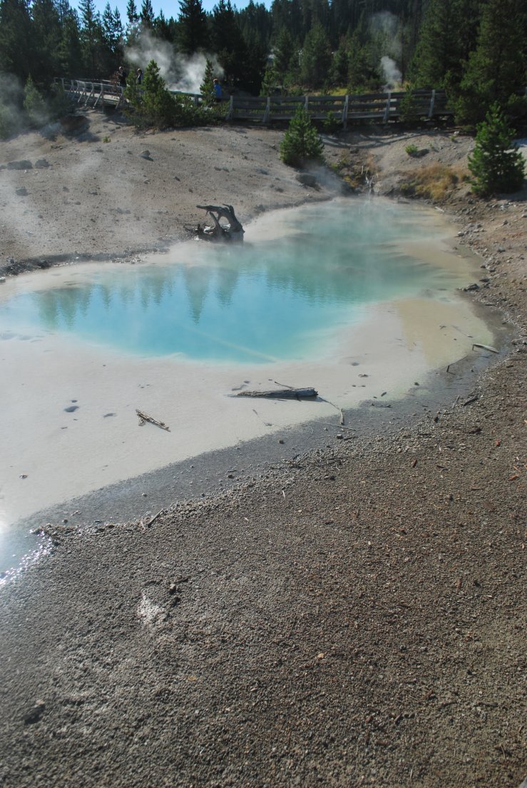 Abnormally turquoise pool