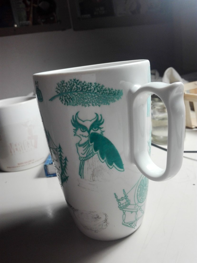 Work in progress on a seafoam mug from Enchanteresse, a hand-painted porcelain collection by messalyn, 15 july 2019 Work in progress on a seafoam mug from Enchanteresse, a hand-painted porcelain collection by messalyn